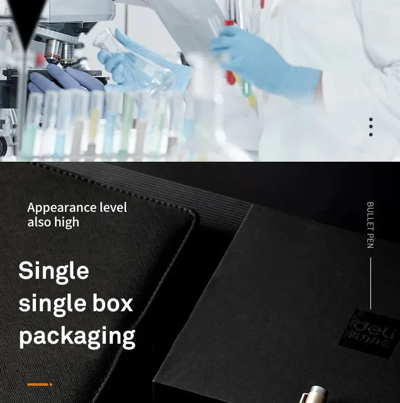 DELI Metal Sign Pen 0.5mm Gel Ink Pens Golden Silver Color Metallic Writing Pen Office Supplies