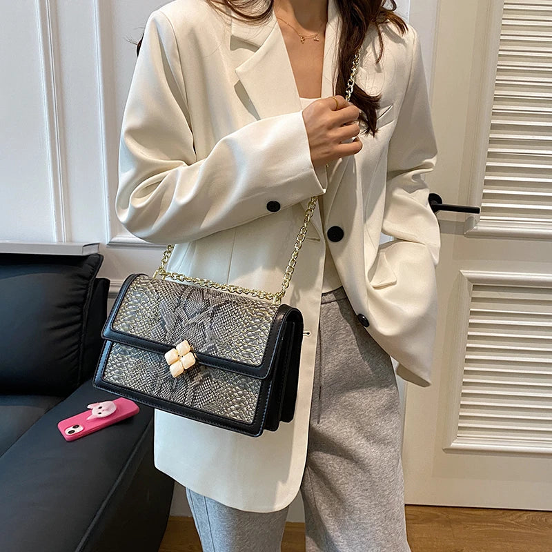 Luxury Purple Women's Single Shoulder Bag Pu Leather Ladies Bag Femme Designer Handbag Purse Flap Messenger Bag Brand Sac A Main