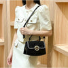 Fashion Diamonds Women Handbags 2023 Red Genuine Leather Lady Shoulder Messenger Bag Crocodile Pattern Portable Shell Tote Bags