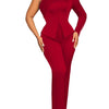 White 2 Piece Sets Women Outifits Autumn Slanted Shoulder Nail Bead Top Pants Two-piece Party Lady Matching Sets OL Fashion Suit