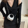New Gold Silver Fashion Acrylic Moon Women's Handbags Luxury Ladies Clutch Bags Dinner Bag with chain 2024