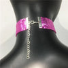 Fashion Metal Sequins Chokers Necklace Jewelry Women Statement Choker Wedding Necklace Jewelry Accessories For A Gift