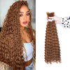 Synthetic Bulk hair for Braiding Wet and Wavy Micro Braiding No Weft Faux Deep Wave Braiding Hair Extensions for Box Boho Braids