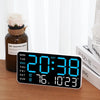 LED Digital Wall Clock Temperature Date Week Display Table Alarm Clocks Voice Control Electronic Clock Brightness Adjustment