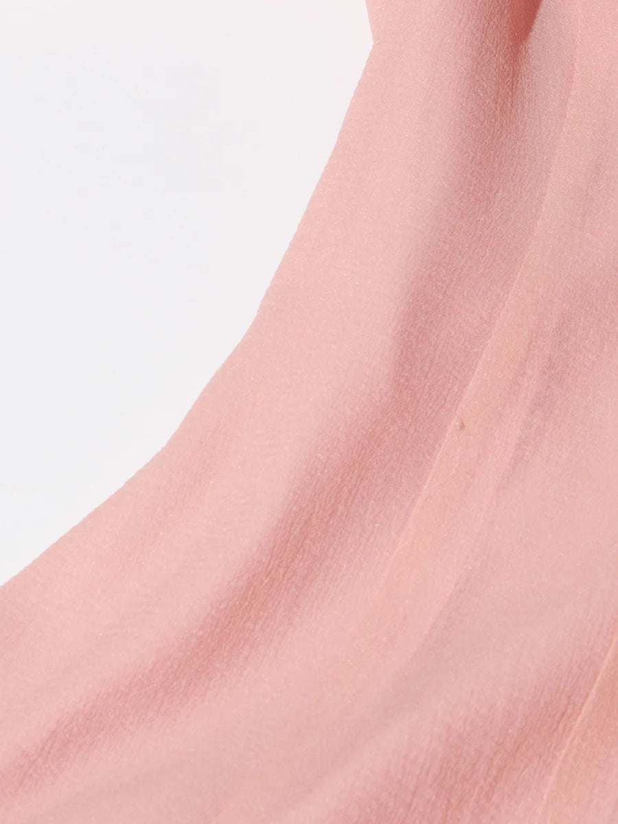 TWOTWINSTYLE Women's Dress Irregular Pleated Patchwork Fashion Long Lantern Sleeve Waist Cinching Mini Dresses 2024 New Clothing