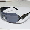 New Women Fashion Y2k Sunglasses Women's Vintage Integrated Surround Sun Glasses Lady UV Protective Eyewear UV400 Oculos De Sol