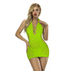 Sexy Fishnet Halter Backless Dress Low Cut Tight Pencil Cute Dress Mini Short Dress Nightclub Dance Dress Dresses For Women 2023