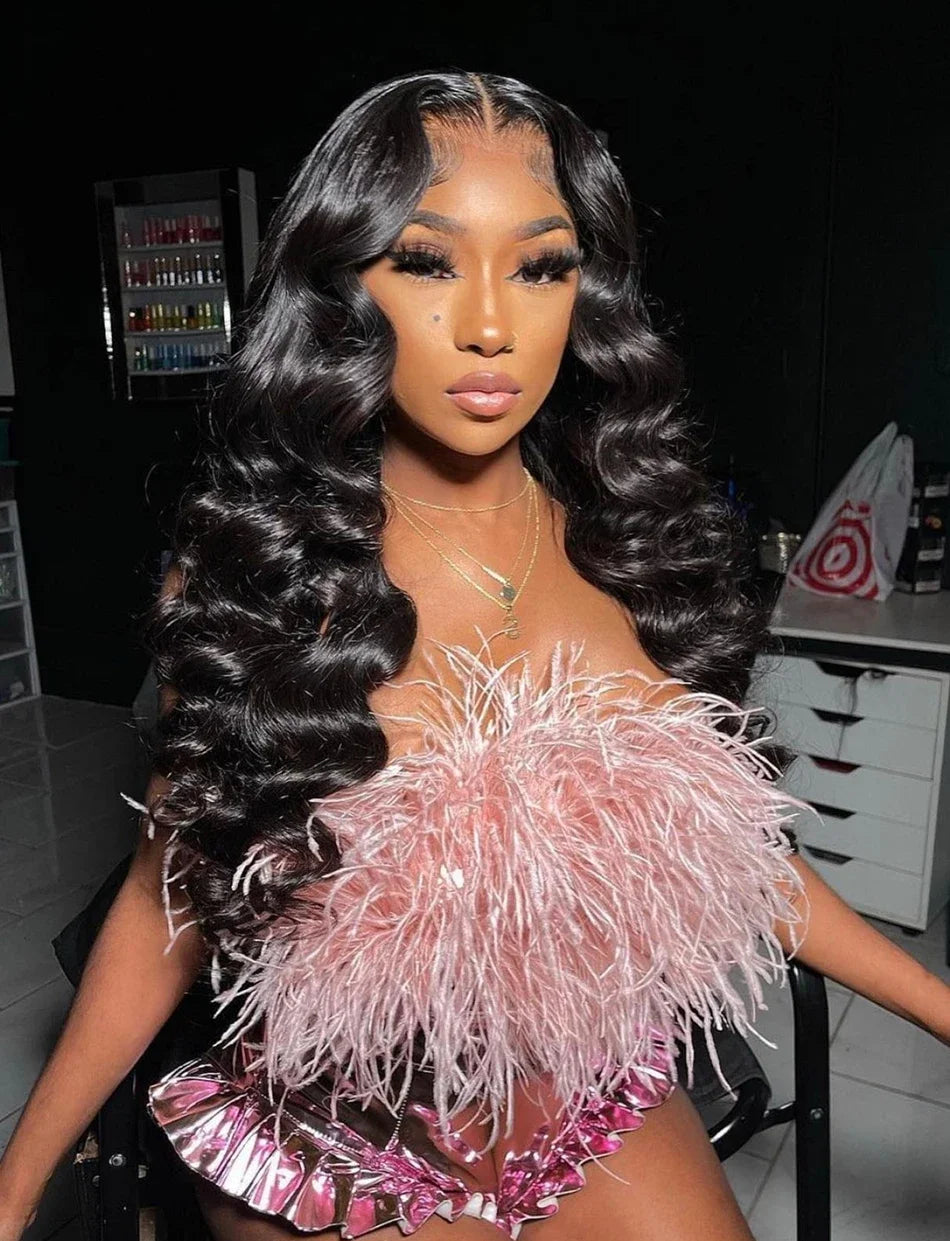 30 40 Inch Loose Deep Wave 13x6 HD Lace Frontal Human Hair Wig Brazilian 13x4 Curly Human Hair Lace Front Wigs Pre Plucked 250%