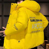 Men Harajuku Colorful Bubble Coat Winter Jacket 2024 Mens Streetwear Hip Hop Parka Korean Yellow Black Clothes Puffer Jackets