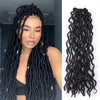 Goddess Faux Locs Crochet Hair Soft Curly Dreadlocks Hair Extensions Synthetic Braiding Hair Ombre Crochet Locs Wholesale Braids