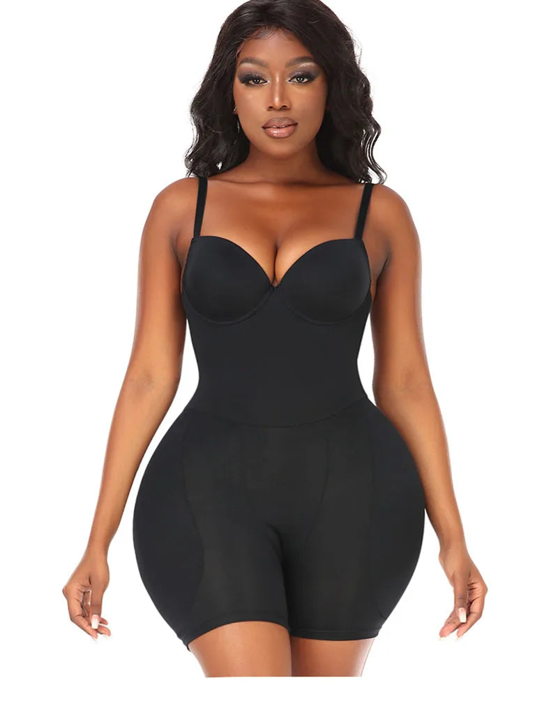 AfruliA Bodysuit Shapewear Padded Hip Enhancer Bra Cushion Butt Lifter Sexy Back Body Shaper Jumpsuits Fajas Colombianas Girdles