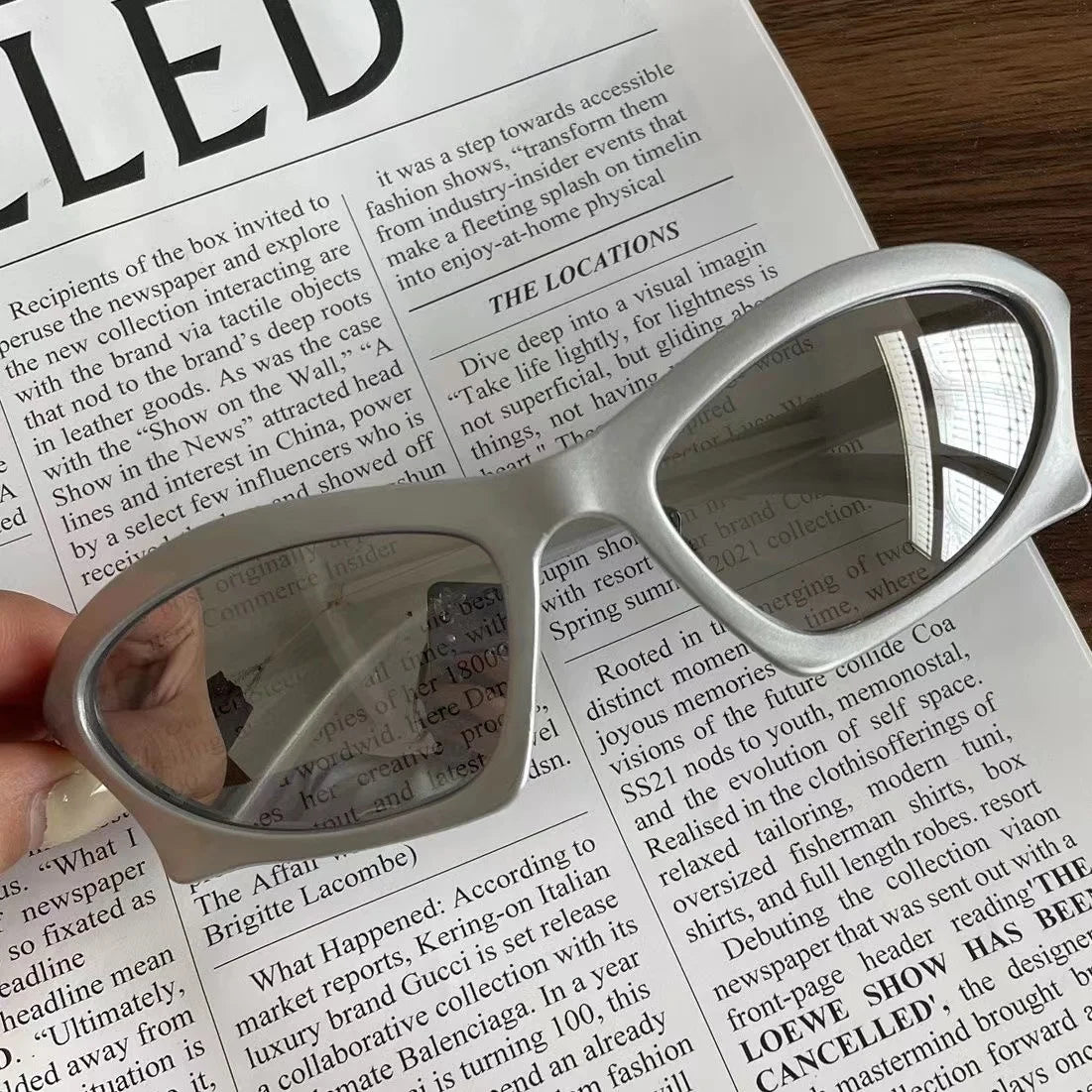 Retro Sports Sunglasses Geometric Trend Steampunk Glasses Sports Vintage Punk Shade Sunglasses UV400 Women Men Eyewear