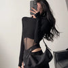 Summer Women T Shirt Girls T-Shirt Woman Clothes Long Sleeve Tops Spring Black Slim Tshirt Female Crop Top Tee Sexy Skinny Y2k
