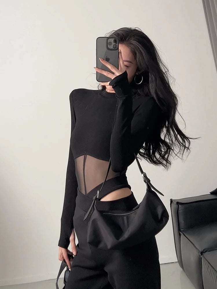 Summer Women T Shirt Girls T-Shirt Woman Clothes Long Sleeve Tops Spring Black Slim Tshirt Female Crop Top Tee Sexy Skinny Y2k