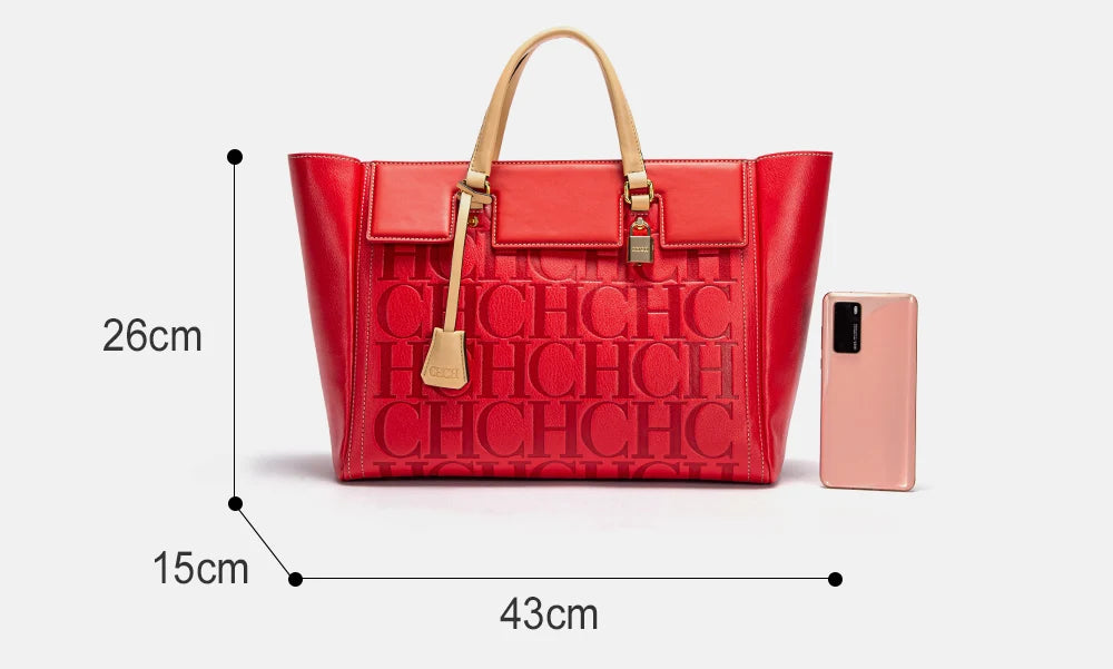 CHCH Fashion Retro Print Bucket Bag Travel Party Banquet Shoulder Bag Luxury Classic 2024 Winter Women's Large Capacity Handbag