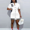 Casual Black Green Pink Summer Bodycon Dress Women Streetwear Short Sleeve Letter Dress White Mini Dress For Women 2022