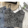 Crop Top Women Sexy Wireless Push Up Padded Tank Top Slim Was Thin Sports Summer Camisole 2023 New