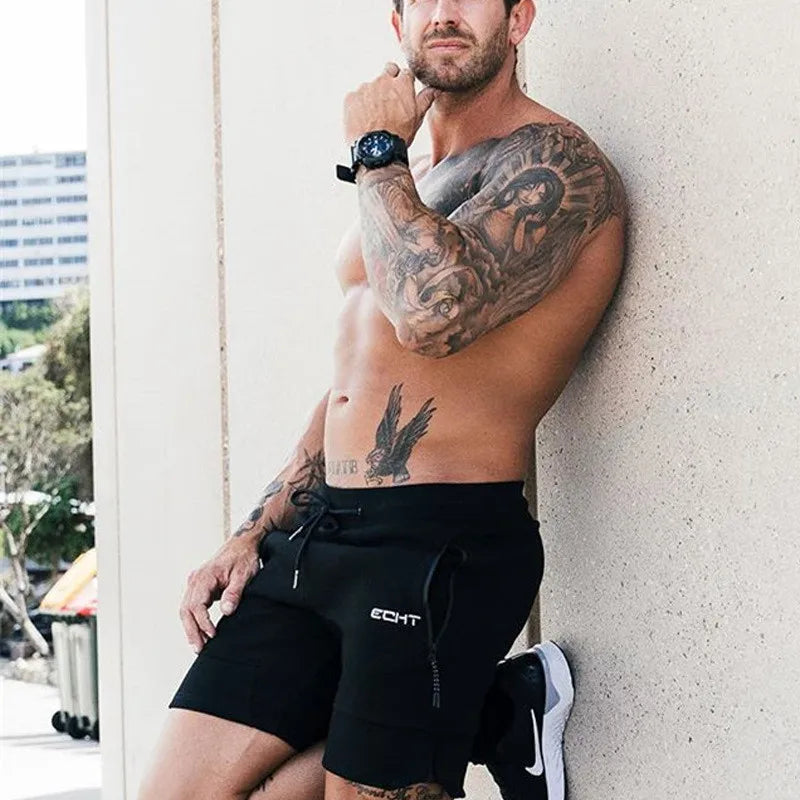 2024 new Sports Shorts Men Beaching Shorts Zip pocket Trousers Bodybuilding Sweatpants Fitness Jogger Running Gyms Men Shorts