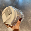 Chain Carry Straight Drink Coffee Cup Rhinestone PC/PP Portable Eco Friendly Non-slip Reusable Mug Outdoor Travel Water Bottle