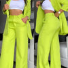 Women's Urban Suits 2025 Spring/Summer Latest Elegant Notched Collar Blazer Long sleeved Coat&Pocket Design Button Pants Set