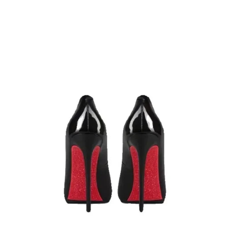 New High Heels 2025 Hot Selling Solid Color Women's Single Shoes Pointed Toe Stiletto Heel Slip-on Party Banquet Fashion Shoes