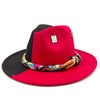 Fedora hat nubuck leather elastic webbing concave top wide brim hat for men and women autumn and winter hat  sombrero hombre