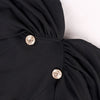 NewAsia Off the Shoulder Blazer Dress Double Breasted Anti slip Backless Ruched Low Cut Zipper Bodycon Robe Elegant Club Dresses