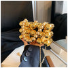 Mini Gold Chain Crossbody Bags for Women 2024 Y2K Korean Fashion Lady Evening Party Shoulder Bag Handbags and Purses
