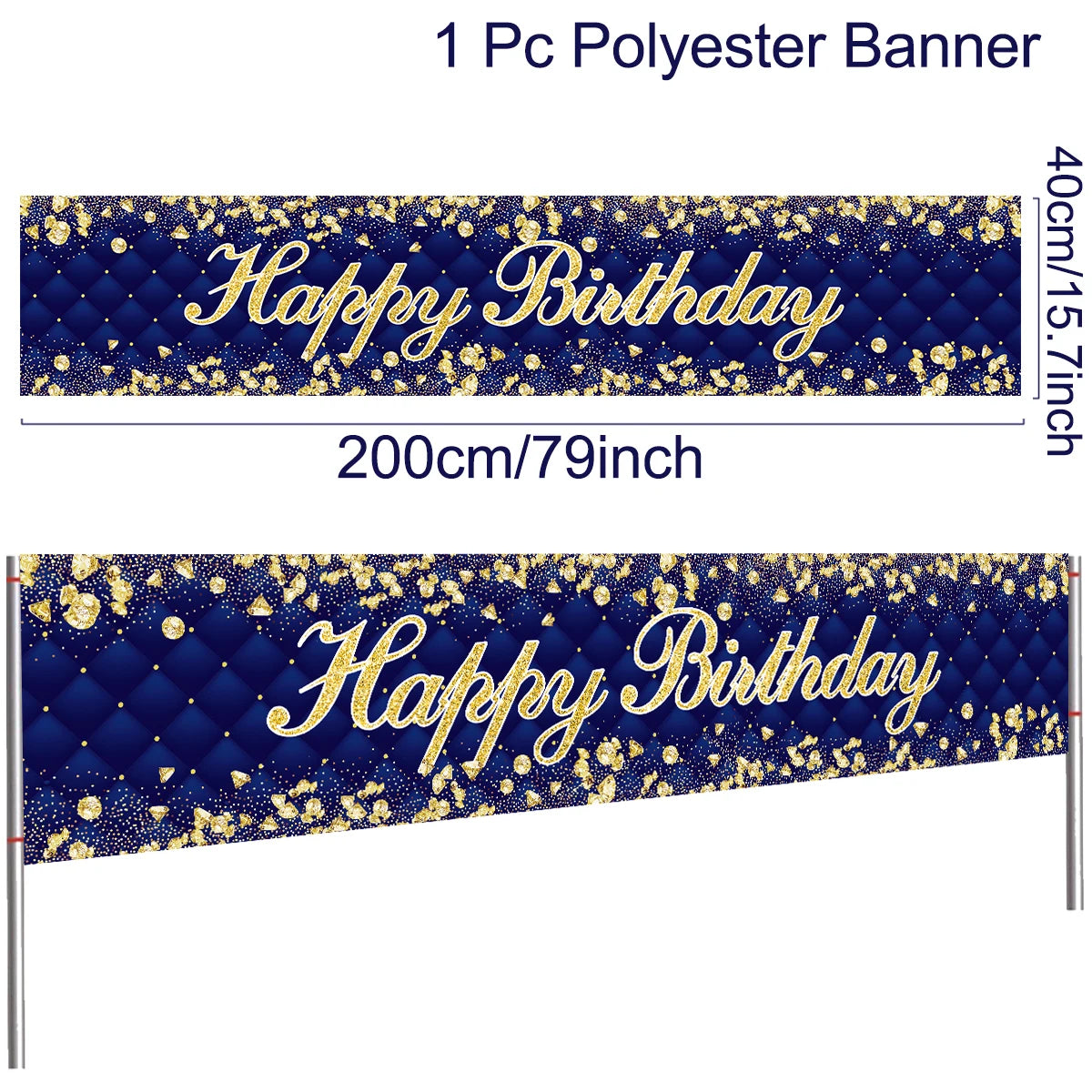 Happy Birthday Banner Birthday Party Decoration Kids Boys Girl Baby Shower Decoration Bunting Garland Banners Flags Anniversary