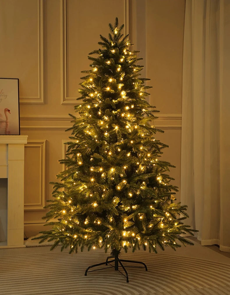 Artificial Christmas Tree PE+PVC Encryption with LED Lights Large Christmas Tree 120CM-240CM Home Christmas New Year Decorations