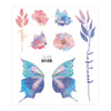 3D Fairy Butterfly Wings Shiny Tattoo Sticker Waterproof Eyes Face Body Art Fake Tattoos For Women Makeup Dance Music Festival