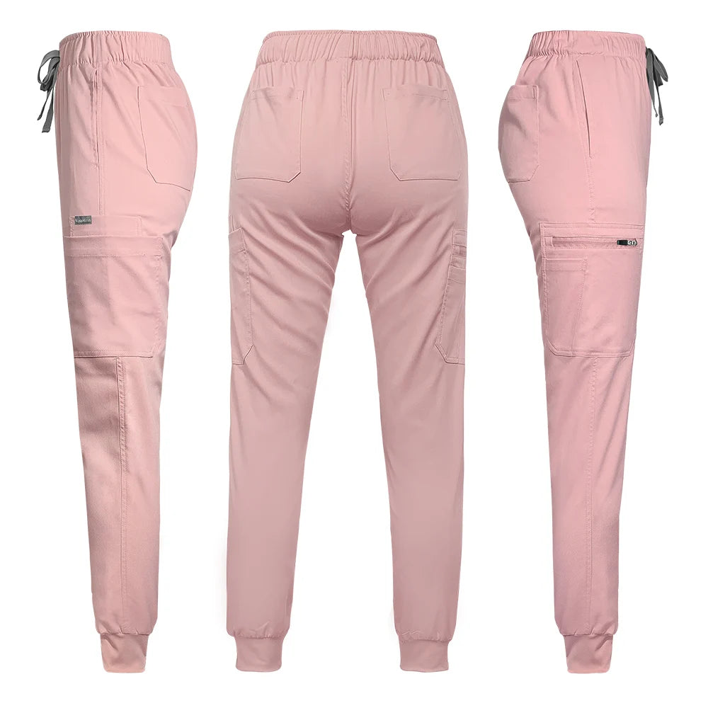 Hospital Medical Uniforms Nurse Suit Women Solid Color Dentistry Operating Room Scrub Set Two-piece Pet Grooming Doctor Workwear