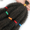 Afro Kinky Curly Hair Bulk Synthetic 12inch Ombre Marley Twists Braiding Hair #1B 4 27 30 33 99J Green Ombre Purple Brown Colors