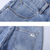 Spring Men's Light Blue Slim Jeans Stylish Casual Stretch Fabric Denim Pants Classic Trousers Smoke Gray