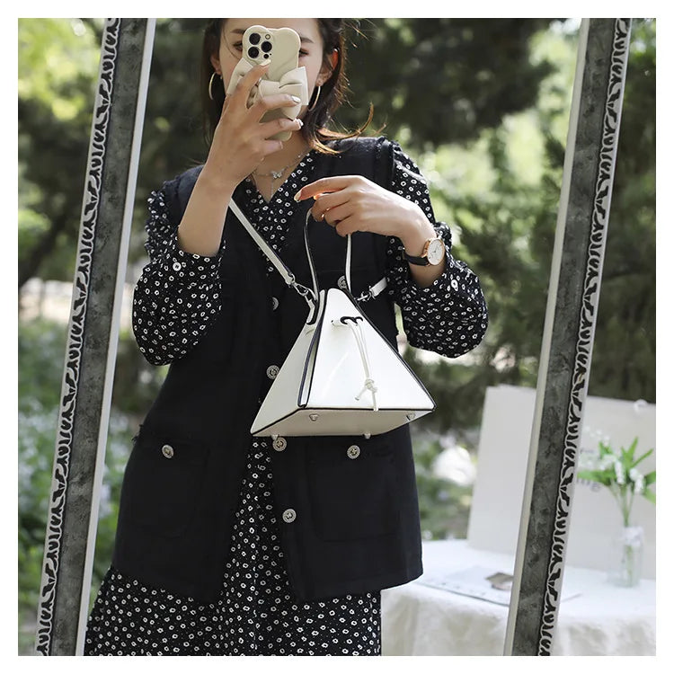 Fashion Ladies Shoulder Bags Handbag Sense of luxury Women Bags High quality Leather Crossbody Bag Designer Female Triangle Bags
