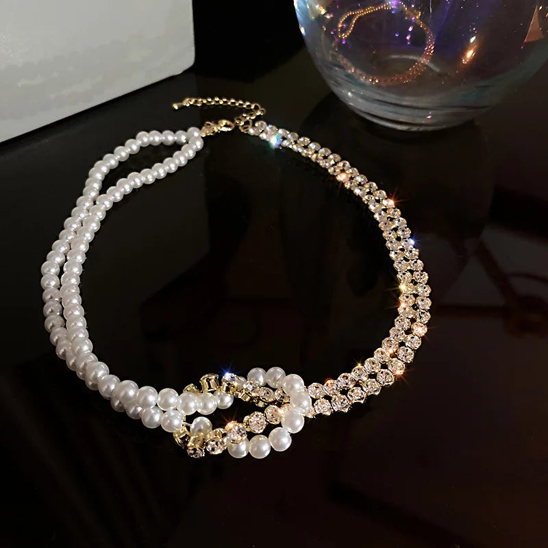 Luxury Vintage Three-layer Pearl Collar Choker, 2024 New In Trend Jewelry Fashion Woman's Choker Necklace on the Neck Party Gift