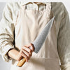 XINZUO 1-8pcs Kitchen Knife Set 73 Layers Custom Damascus Steel 15°±1 Per Side Steel Blade with Olive Wood Handle