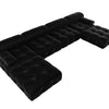Modern Sectional Sofas Living Room U-Shaped Minimalist Velvet Fabric Large Sofa Couches Luxury 6-Seat Couch with Chaise Ottomans