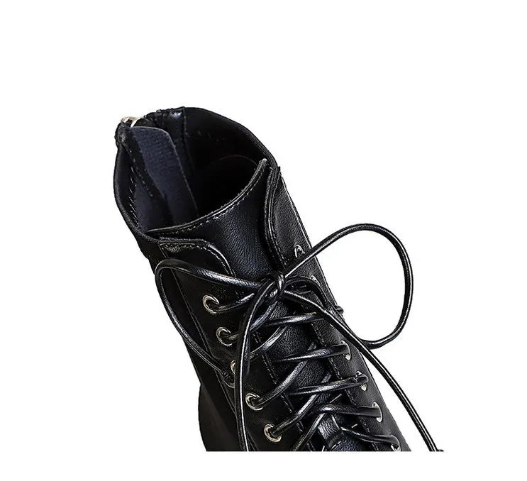 BIGTREE Shoes Cross Straps Sexy Women Boots Pointed Toe Stiletto High-heel Boots 2025 New Women's Ankle Boots Plus Size 42 43