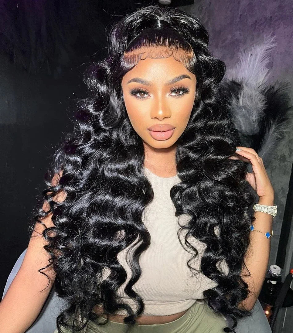 30 40 Inch Loose Deep Wave 13x6 HD Lace Frontal Human Hair Wig Brazilian 13x4 Curly Human Hair Lace Front Wigs Pre Plucked 250%