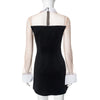 Nsauye Pullover Women Sexy Mesh See Through Turn Down Collar Night Club Dress Evening Party Summer Short Elegant Fashion Dress