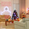 3/ 4/ 5/ 6 FT Fiber Optic Artificial Christmas Tree Pre-Lit Christmas Tree, Xmas Full Tree, Xmas Holiday Decor for Office, Home