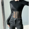 Summer Women T Shirt Girls T-Shirt Woman Clothes Long Sleeve Tops Spring Black Slim Tshirt Female Crop Top Tee Sexy Skinny Y2k