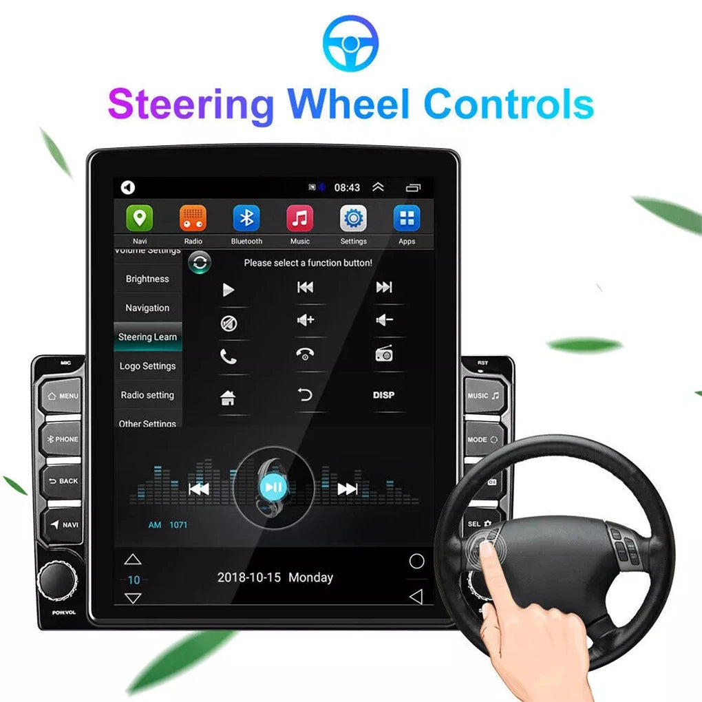 9.7" Universal Car Radio Android 2Din Vertical Touch Screen Multimedia Carplay Autoradio GPS Navi Radio BT DSP Wifi +Camera 2+32