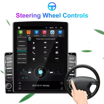 9.7" Universal Car Radio Android 2Din Vertical Touch Screen Multimedia Carplay Autoradio GPS Navi Radio BT DSP Wifi +Camera 2+32