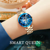 SENO Ocean Star Women Crystal Watch 2024 Top Brand Luxury Rose Gold Women Bracelet Watch for Ladies Wrist Watch Relogio Feminino