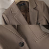 High Quality Long Sleeve Female Blazer Women Blue Coffee Khaki Single Button Slim Jacket Ladies Business Work Wear Formal Coat