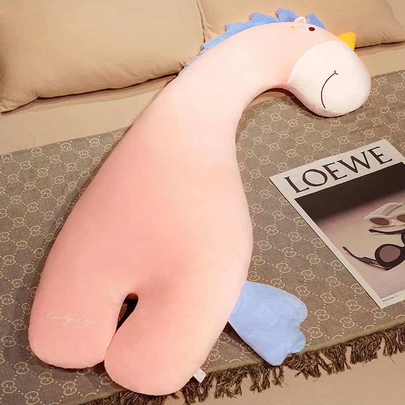 Big Stuffed Animal Plush Giraffe Pillow Cute Large Long Crocodile Toy Kawaii Dinosaur Baby Bed Surround Washable Decor Cushion
