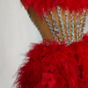 Ensemble haut et jupe sexy en dentelle, robe rose tendance, fête d'anniversaire, club dragqueen 303, performance  Y001