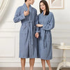 100% Cotton Couples Long Thick Absorbent Terry Bath Robe Kimono Men Light Weight Towel Bathrobe Sleepwear Women Hotel Gown Robes